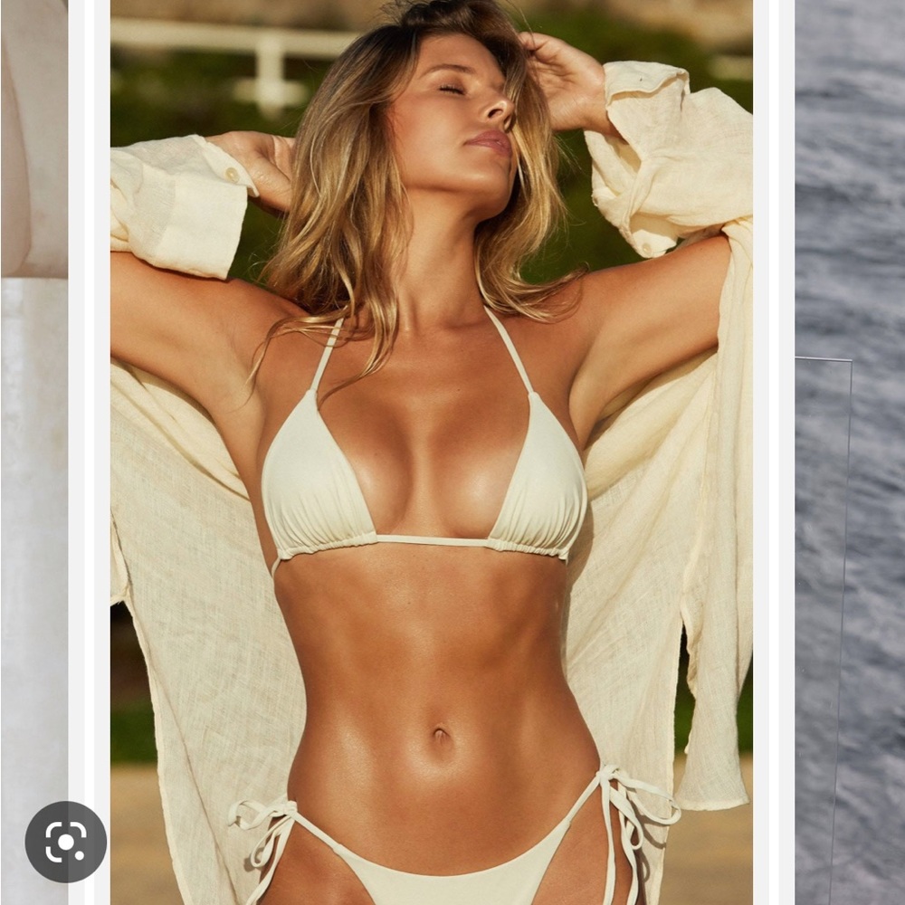 Monday Swimwear Palma Cream Bikini Top